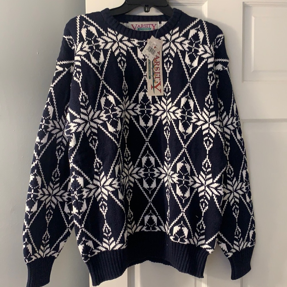 Varsity by Savile Row small cotton winter sweater. NWT!